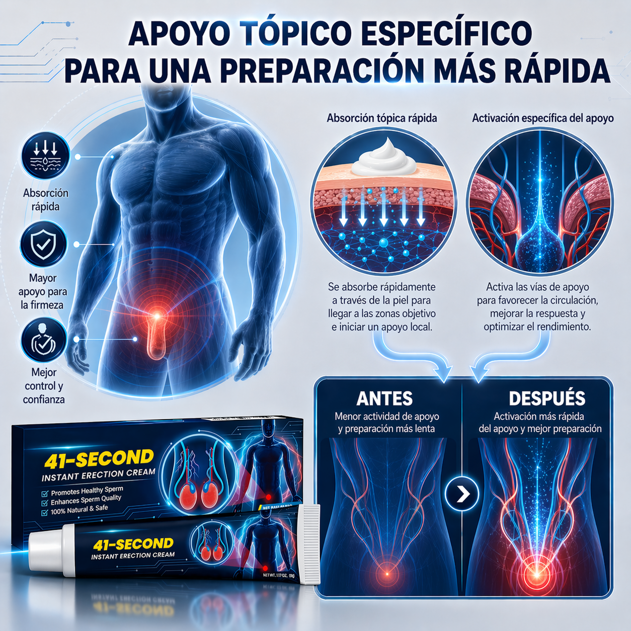 Alcuras® Crema de Erección Instantánea en 41 Segundos — La vía rápida hacia una erección más firme y duradera