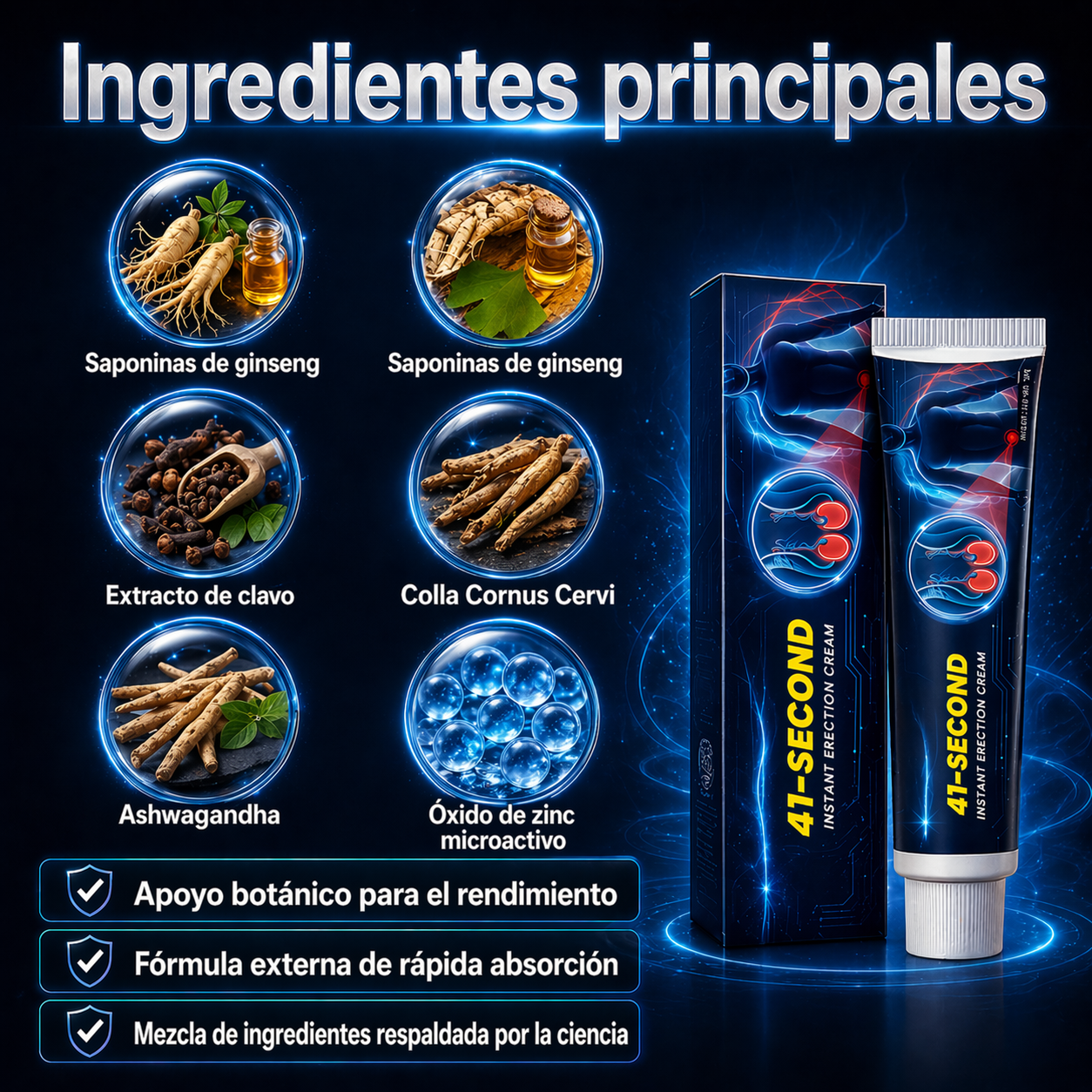 Alcuras® Crema de Erección Instantánea en 41 Segundos — La vía rápida hacia una erección más firme y duradera