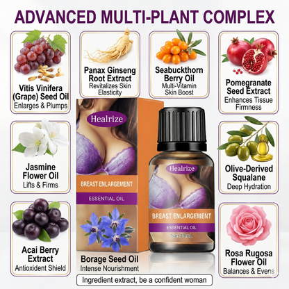 💖 Healrize® Natural Breast Enhancement Serum - Creates a firm and full bust shape Feel More Confident with a Fuller-Looking Bust,You can too.