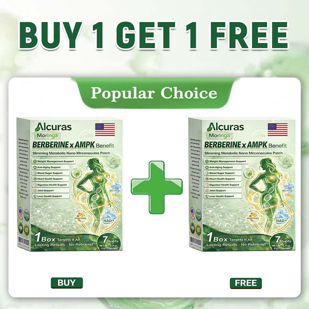 Official Store| Alcuras™ Moringa × Berberine × AMPK 8-Benefit Slimming & Metabolic Nano Microneedle Patch 🇺🇸  Just once a day · Visible changes in 7 days  ✅ For obesity, loose skin, diabetes, sleep apnea, joint issues, and more  moringa patches