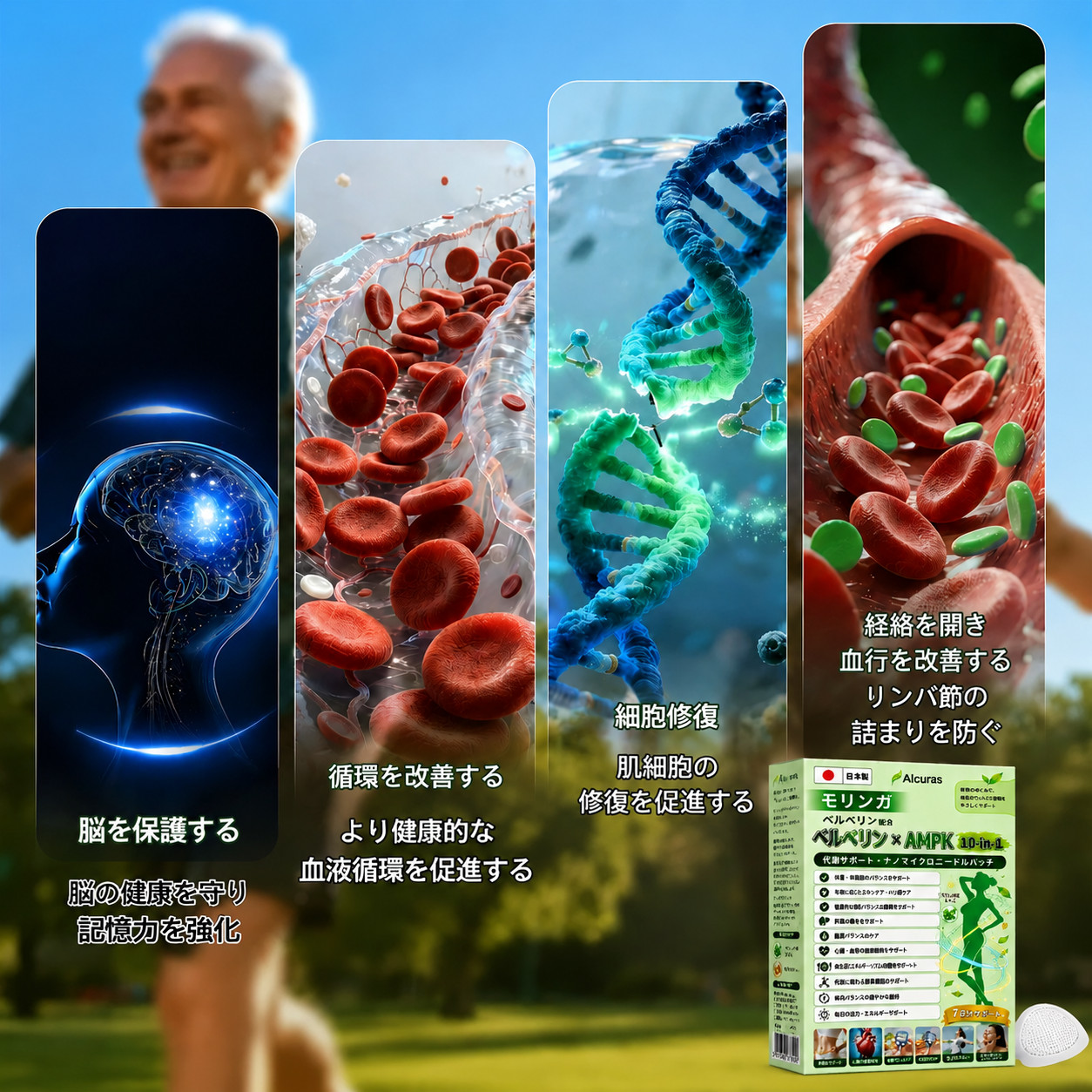 公式旗艦店 /🗾Alcuras®＆NAD+ 10-in-1 ナノ強化フォーミュラ — 肥満、肌のたるみ、糖尿病、睡眠時無呼吸症候群、関節の悩み、その他健康上の懸念にアプローチ