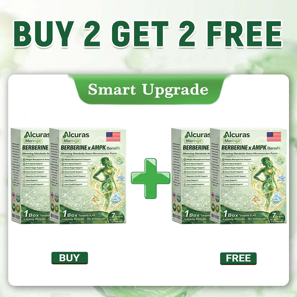 🌱Alcuras™ Moringa × Berberine × AMPK 8-Benefit Slimming & Metabolic Nano Microneedle Patch 🇺🇸  Just once a day · Visible changes in 7 days  ✅ For obesity, loose skin, diabetes, sleep apnea, joint issues, and more