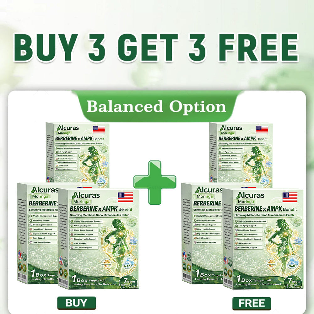 🌱Alcuras™ Moringa × Berberine × AMPK 8-Benefit Slimming & Metabolic Nano Microneedle Patch 🇺🇸  Just once a day · Visible changes in 7 days  ✅ For obesity, loose skin, diabetes, sleep apnea, joint issues, and more