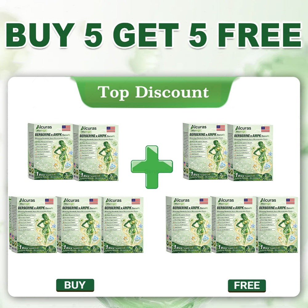 Official Store| Alcuras™ Moringa × Berberine × AMPK 8-Benefit Slimming & Metabolic Nano Microneedle Patch 🇺🇸  Just once a day · Visible changes in 7 days  ✅ For obesity, loose skin, diabetes, sleep apnea, joint issues, and more  moringa patches