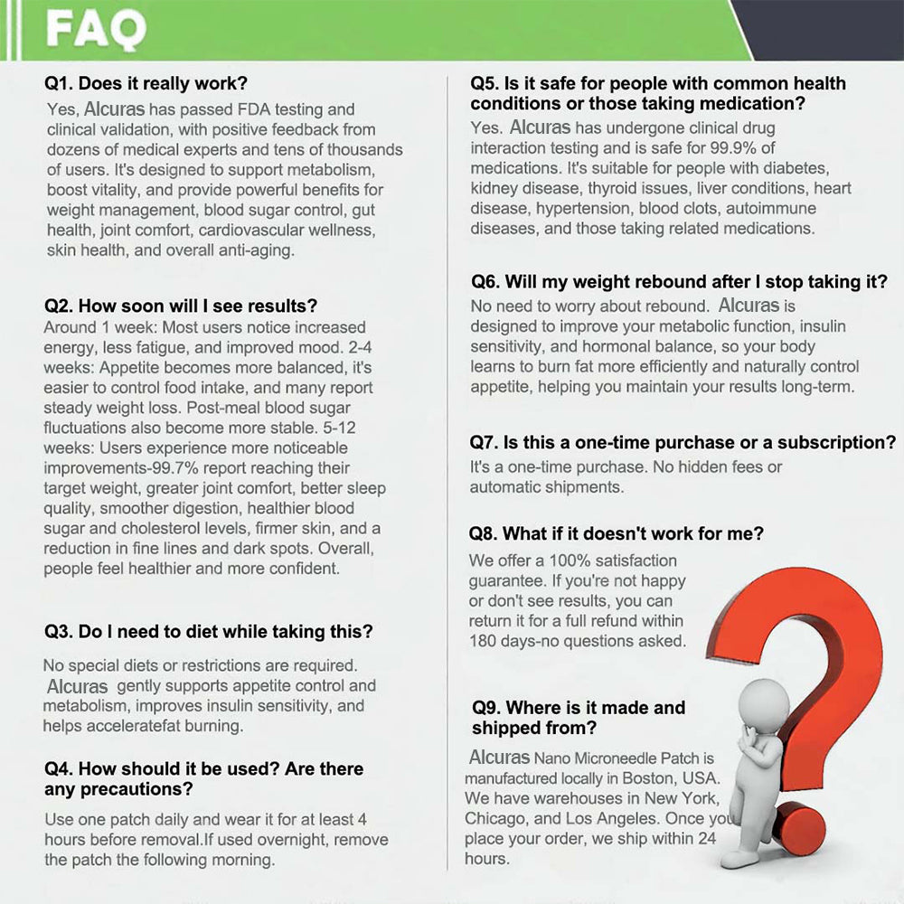 🌱Alcuras™ Moringa × Berberine × AMPK 8-Benefit Slimming & Metabolic Nano Microneedle Patch 🇺🇸  Just once a day · Visible changes in 7 days  ✅ For obesity, loose skin, diabetes, sleep apnea, joint issues, and more